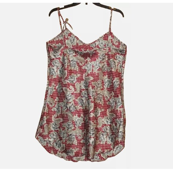 Petra Sz L Sleeveless Satin Chemise Short Nightgown Babydoll Lingerie Sleepwear - Picture 2 of 3